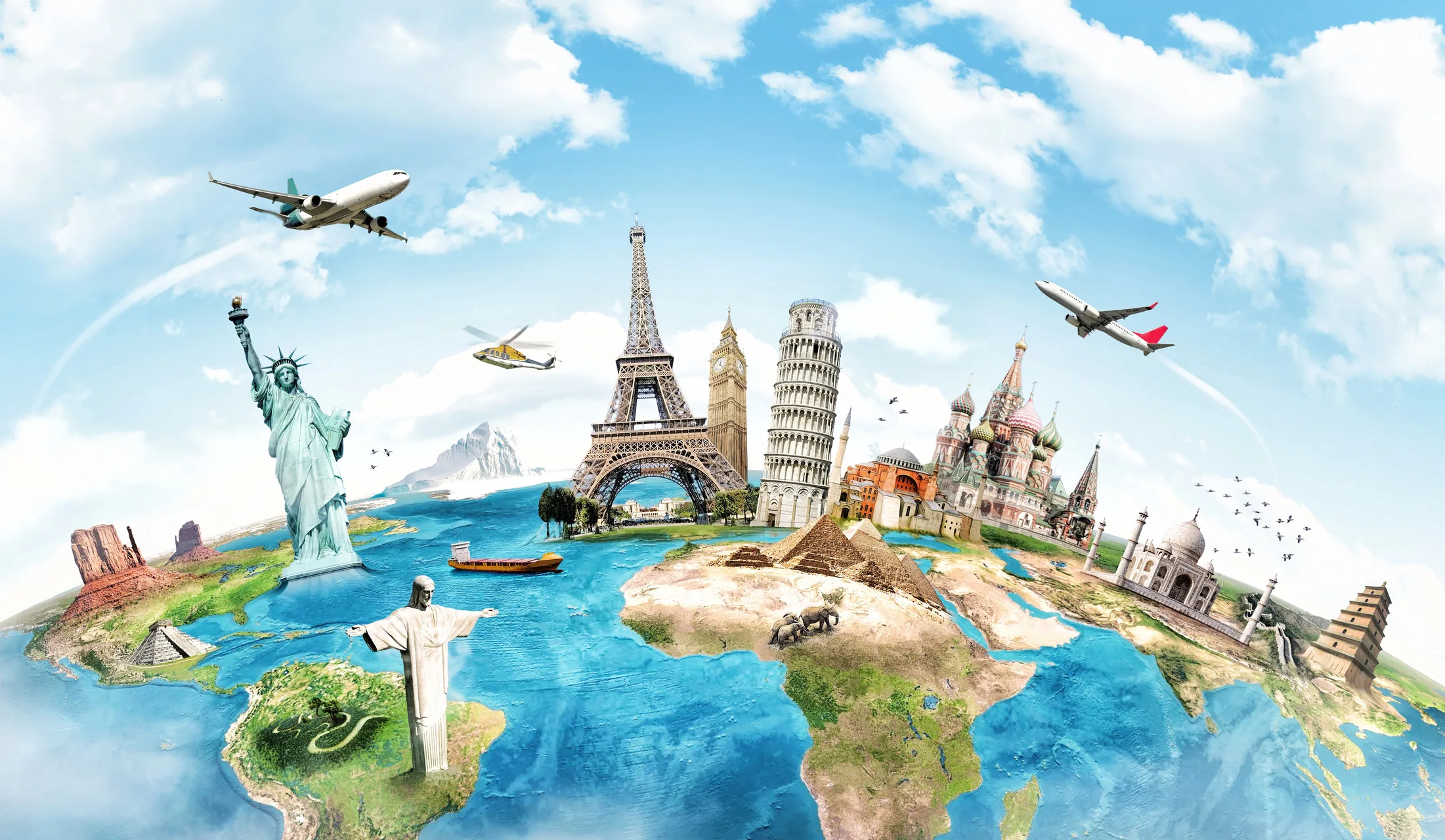A USA travel landmark scene